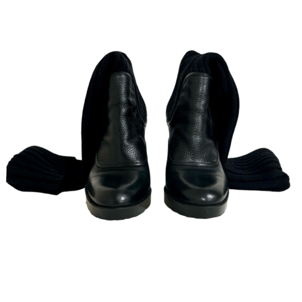 ***MUST GO***Gucci Black Wedge Boots with Knit Cuff...not Size 8 But 7 - Picture 11 of 14